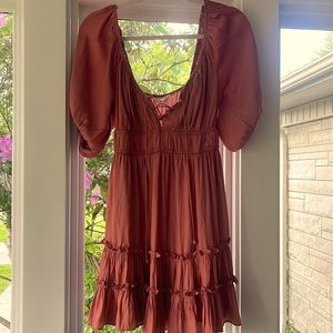 Mustard Seed Salmon Dress Meduim